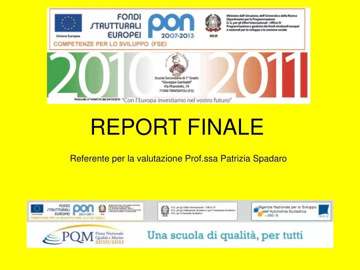 report finale