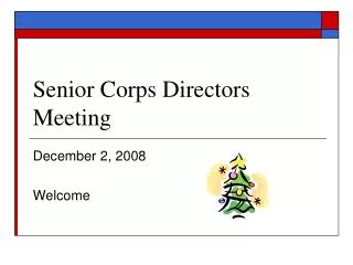 Senior Corps Directors Meeting