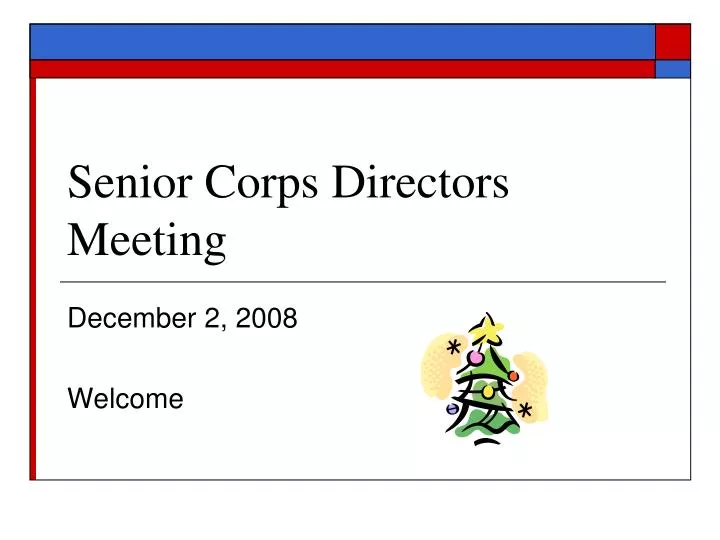 senior corps directors meeting