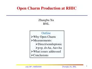 open charm production at rhic