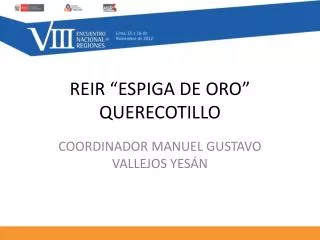 reir espiga de oro querecotillo