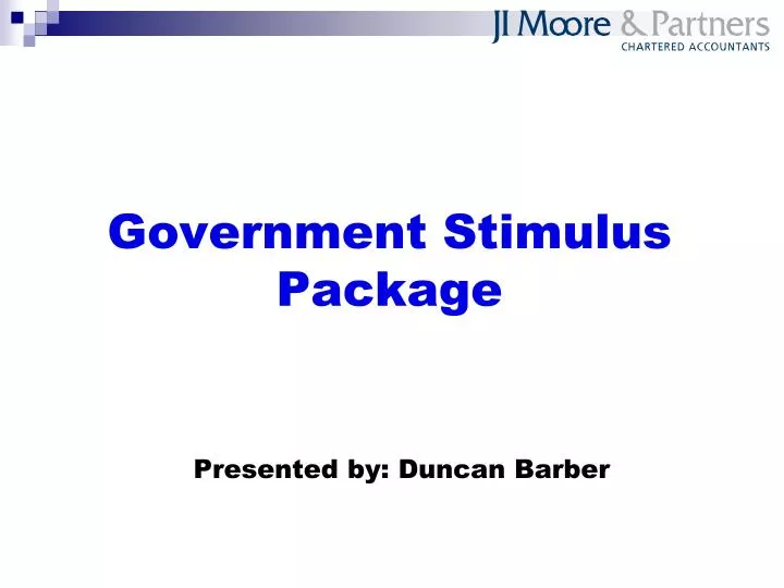 government stimulus package