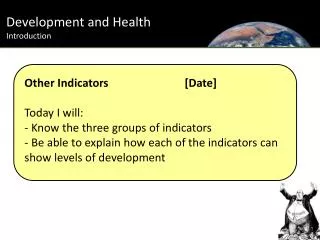 Development and Health Introduction