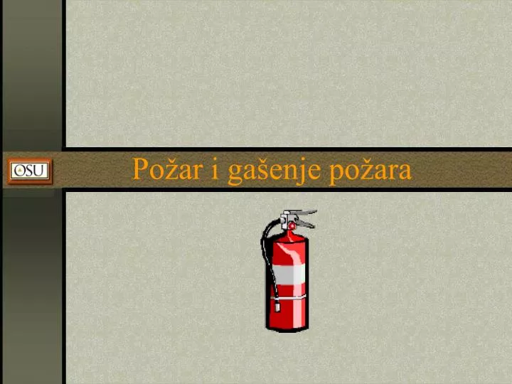 po ar i ga enje po ara