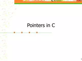 Pointers in C