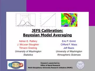 JEFS Calibration: Bayesian Model Averaging