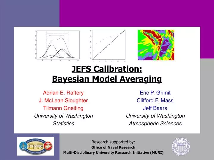 jefs calibration bayesian model averaging