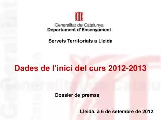 lleida a 6 de setembre de 2012