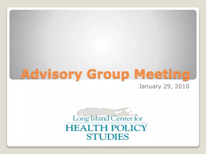advisory group meeting