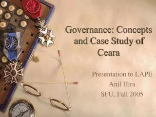 Governance: Concepts and Case Study of Ceara