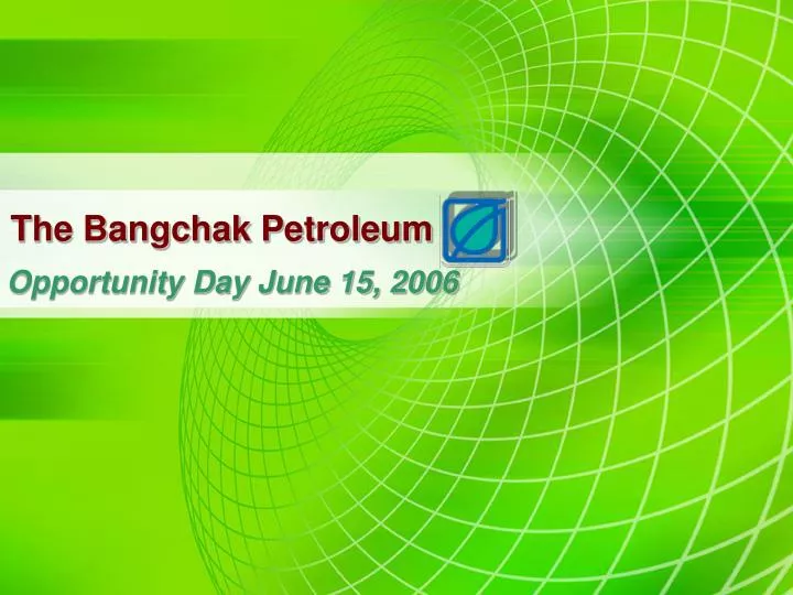 the bangchak petroleum