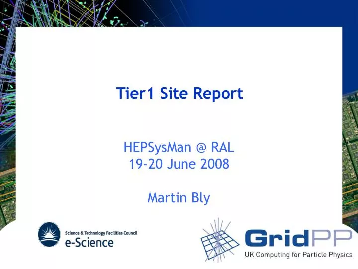 tier1 site report