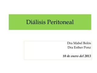 di lisis peritoneal
