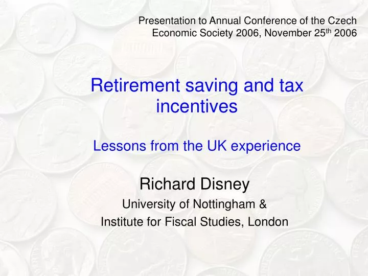 retirement saving and tax incentives lessons from the uk experience