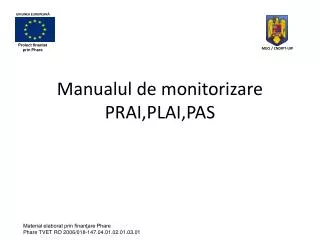 manualul de monitorizare prai plai pas