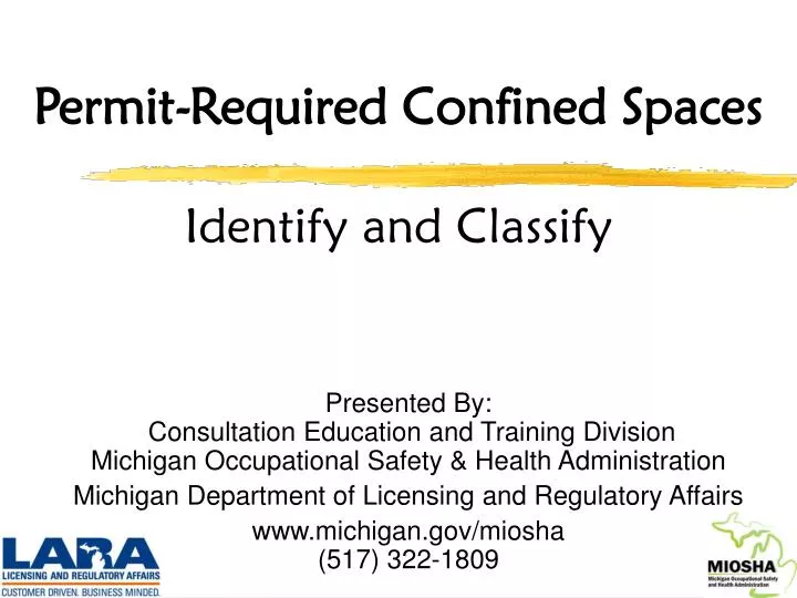 permit required confined spaces identify and classify