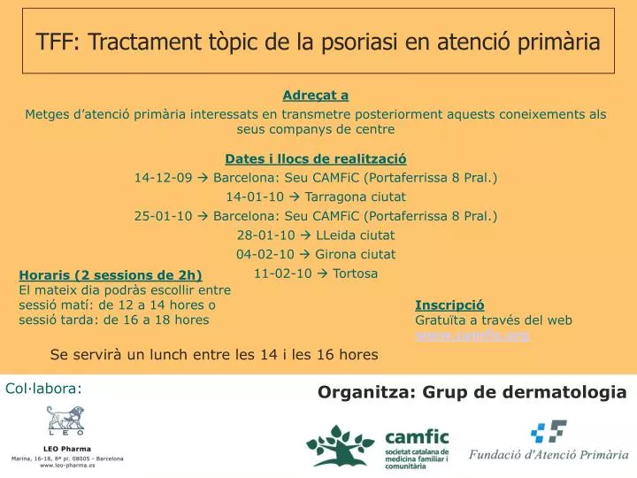 tff tractament t pic de la psoriasi en atenci prim ria