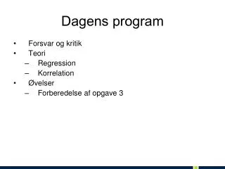 dagens program