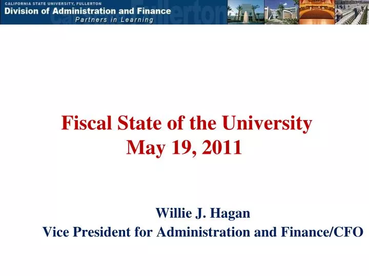 fiscal state of the university may 19 2011