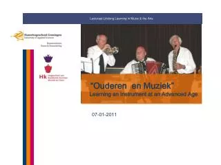 ouderen en muziek learning an instrument at an advanced age