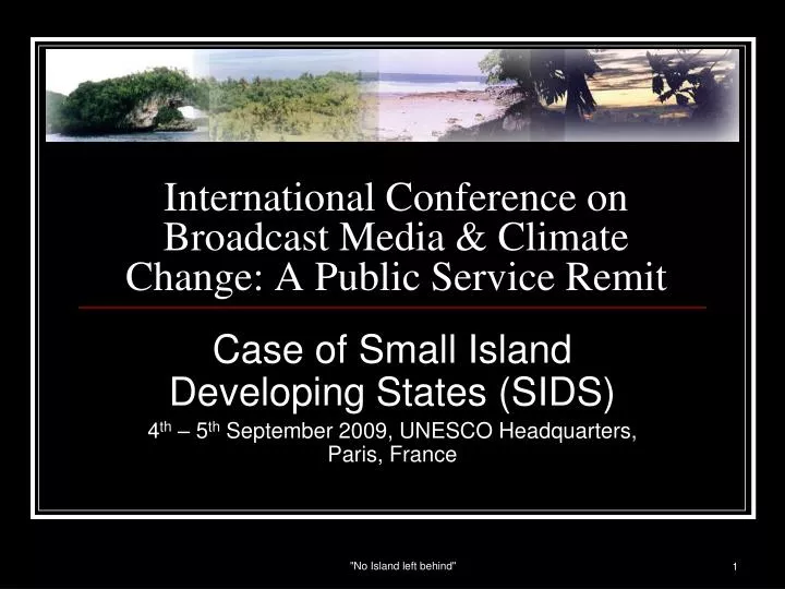 international conference on broadcast media climate change a public service remit