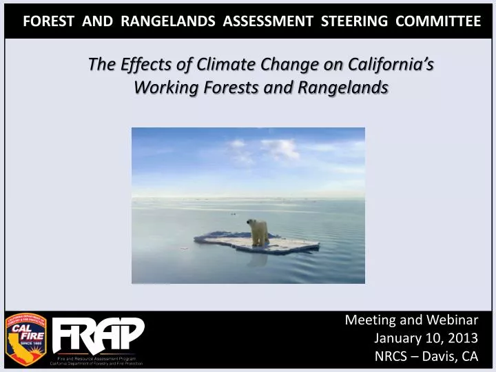 the effects of climate change on california s working forests and rangelands