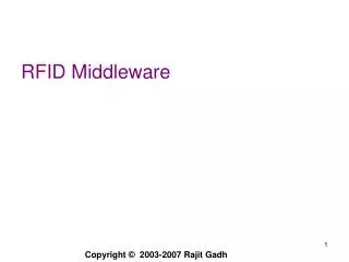 RFID Middleware