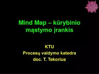 mind map k rybinio m stymo rankis