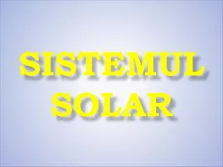 sistemul solar