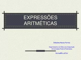 express es aritm ticas