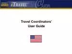 Travel Coordinators’ User Guide