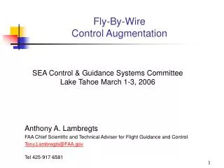 Fly-By-Wire Control Augmentation