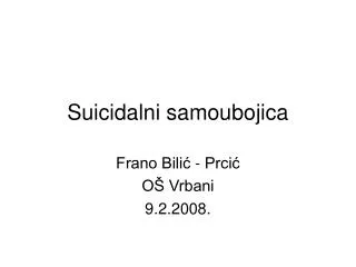 Suicidalni samoubojica