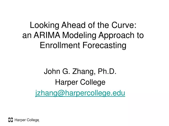 looking ahead of the curve an arima modeling approach to enrollment forecasting