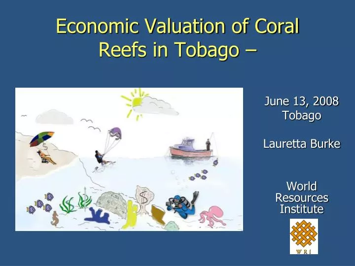 economic valuation of coral reefs in tobago