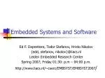 Embedded Systems and Software - slide 1