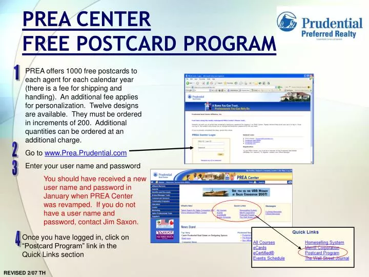 prea center free postcard program