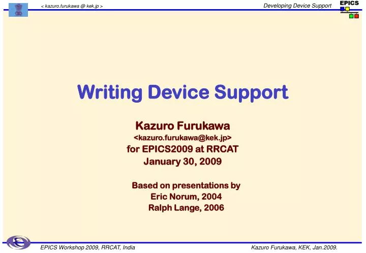 writing device support