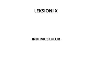 leksioni x