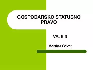 gospodarsko statusno pravo