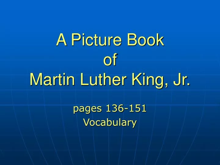 a picture book of martin luther king jr