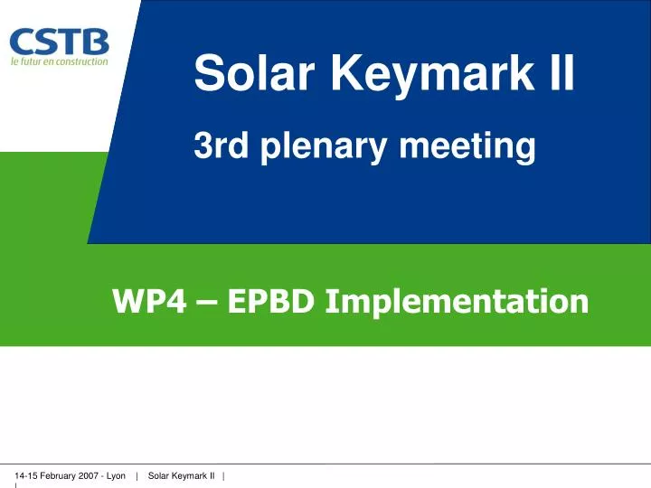 wp4 epbd implementation