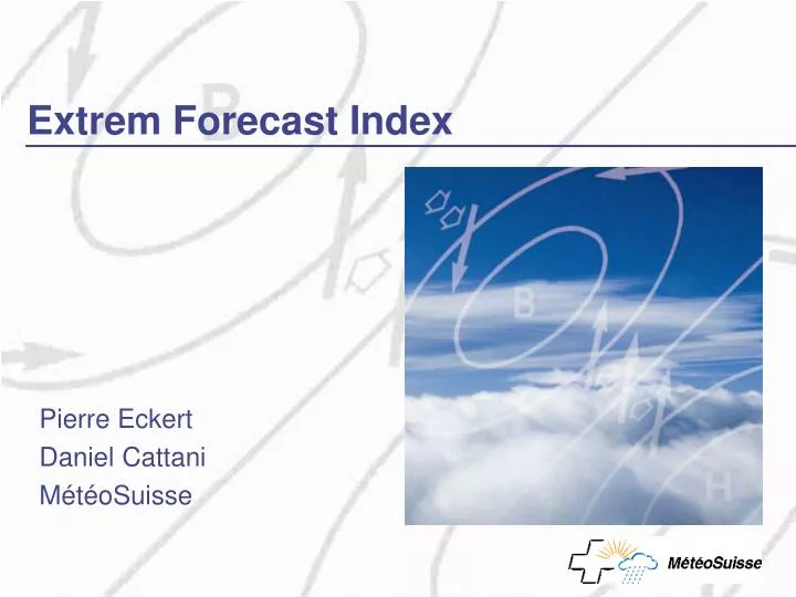 extrem forecast index
