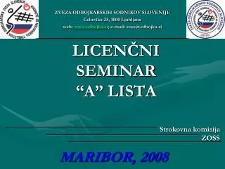 licen ni seminar a lista