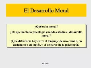 el desarrollo moral