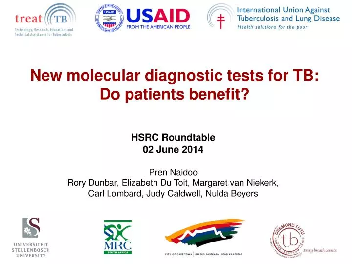 new molecular diagnostic tests for tb do patients benefit