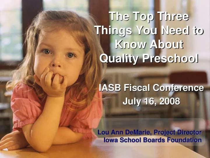 the top three things you need to know about quality preschool