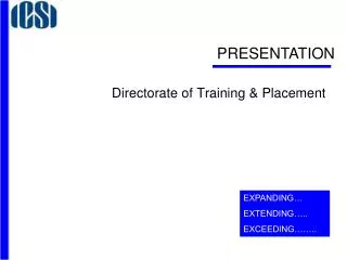 Directorate of Training &amp; Placement