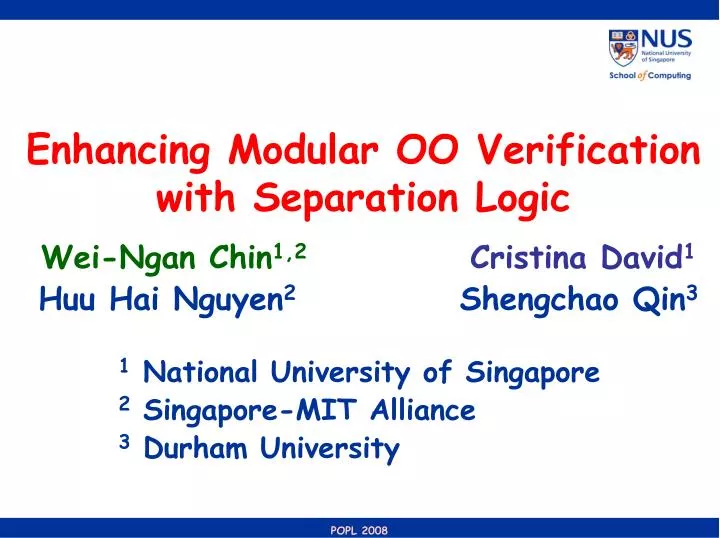 enhancing modular oo verification with separation logic