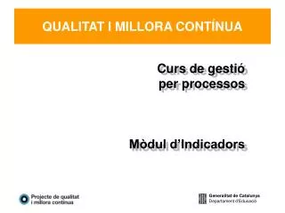 qualitat i millora cont nua